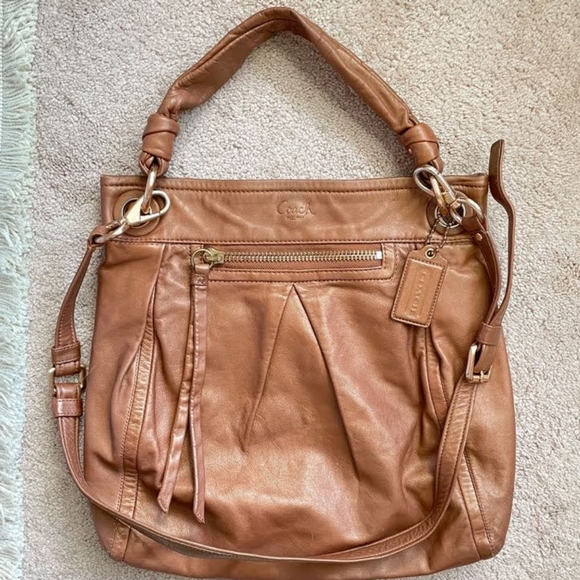 Coach Tan Crossbody/Hobo Bag - Picture 2 of 6